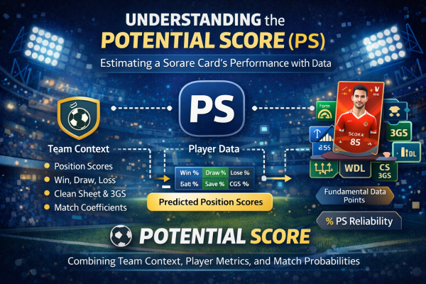 Understanding the Potential Score (PS): Estimating a Sorare Card’s Performance with Data